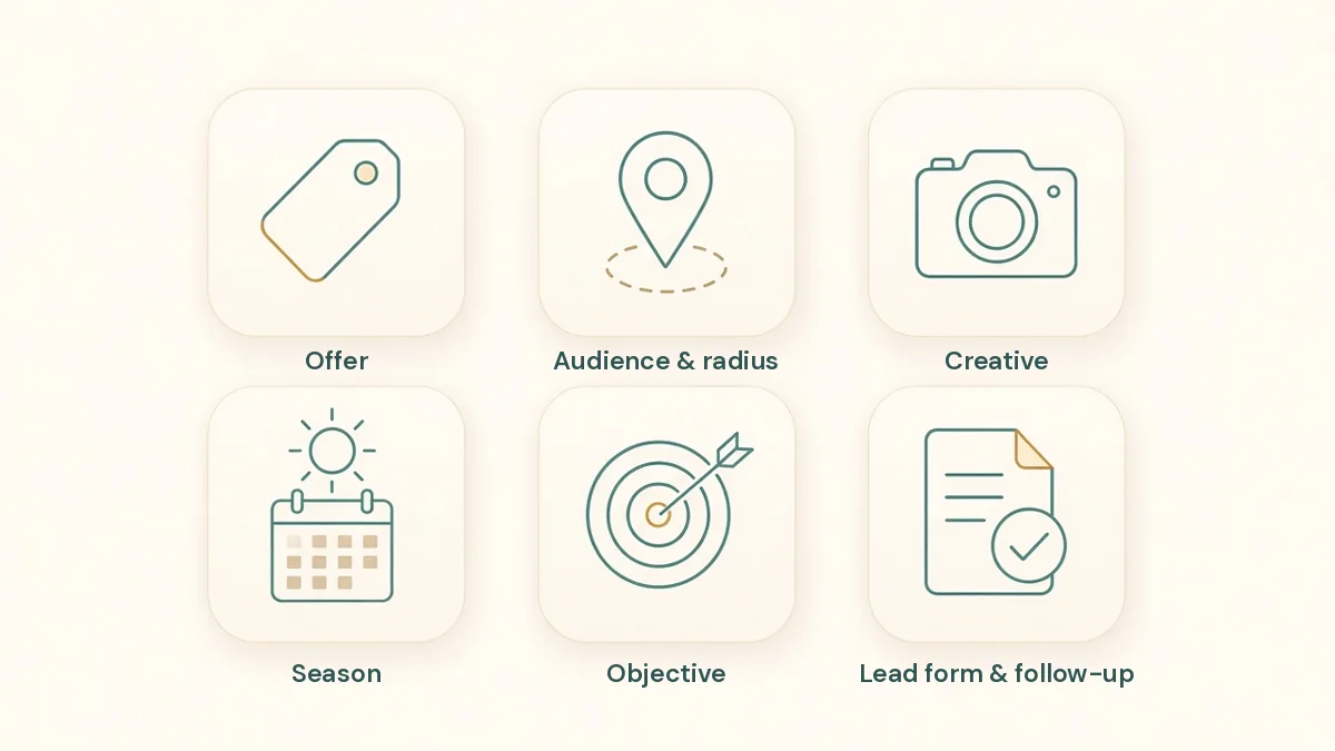 Factors that affect Facebook ad cost: offer, audience, creative, season